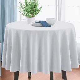 HOME COLORS.IN Round 4 Seater Cotton Table Cover image 2