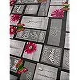 REVEXO Black & White Floral Printed Rectangle 4-Seater Table Covers image 3