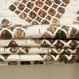 SWAYAM Green Geometric Printed Cotton 4-Seater Table Cover image 2