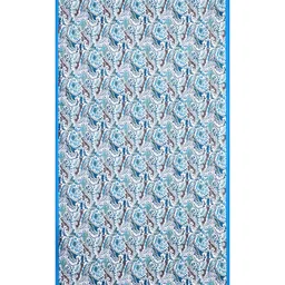 INDHOME LIFE Blue Abstract Pattern Pure Cotton 6-Seater Table Covers image 5
