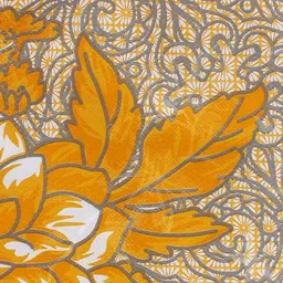 Aura Grey & Yellow Floral 6Seater Rectangle Table Cover image 4