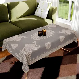 Kuber Industries Brown 2 Pcs Cotton 4-Seater Table Cover image 3