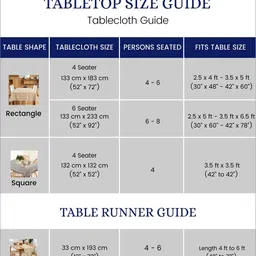 URBAN SPACE Geometric Printed Pure Cotton Square Table Cover image 4