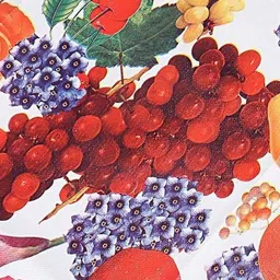 REVEXO White and Red Printed 4-Seater Table Cover image 5