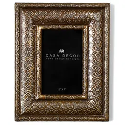 CASA DECOR Gold Toned Wooden Table Photo Frame-image-41