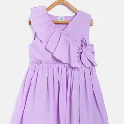 MINI KLUB Girls Purple Wrap Dress-image-66