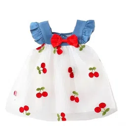 StyleCast x Revolte Embellished Georgette Fit & Flare Dress-picture-49