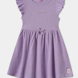 R&B Girls Round Neck Flutter Sleeve A-Line Dress image 1