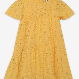 Ed-a-Mamma Girls Schiffli Embroidered A-Line Dress-picture-6
