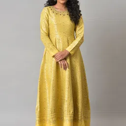 WISHFUL Self Design Ethnic Maxi Ethnic Dress image 1