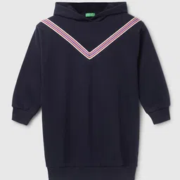 United Colors of Benetton Girls Hooded Cotton T-shirt Dress-picture-22
