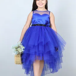 Toy Balloon kids Girls Embellished High-Low Hem Fit & Flare Tulle Dress-image-57