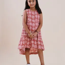 Sangria Printed Pure Cotton A-Line Dress-picture-32