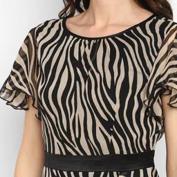 Taurus Animal Printed A-Line Dress image 2