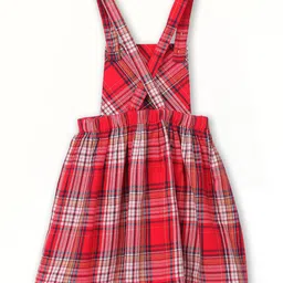 Beebay Girls Checked Pinafore Dress image 2