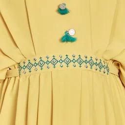 Peppermint Girls Ethnic Motifs embroidered Extended Sleeves Fit & Flare Dress image 2