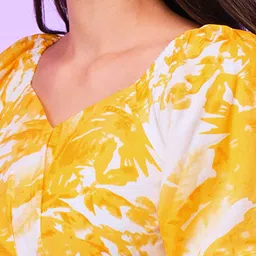 Globus Floral Printed Pure Cotton Fit & Flare Dress image 2