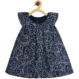 Creative Kids Infants Girls Pack Of 2 Floral Printed Cap Sleeves A-Line Romper Dress image 5