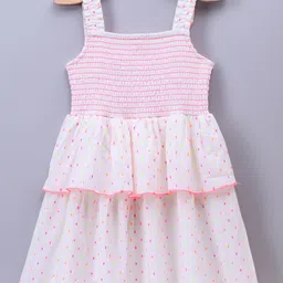 Hola Bonita Shoulder Straps Polka Dot Print A-Line Dress image 4