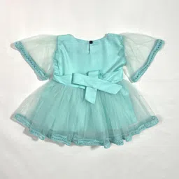 Bella Moda Girls Satin Fit & Flare Dress image 3