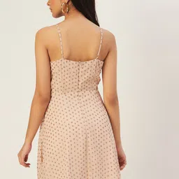 DODO & MOA Polka Dots Printed Georgette Dress image 5