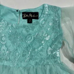 Bella Moda Girls Satin Fit & Flare Dress image 2