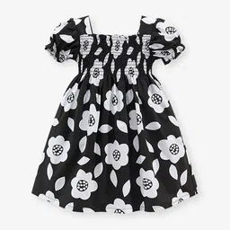 LULU & SKY Floral Print Puff Sleeve Fit & Flare Dress image 4