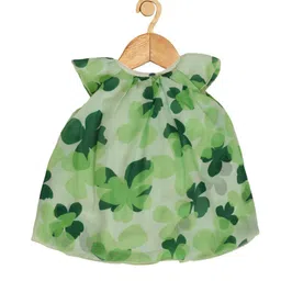 Creative Kids Infants Girls Pack Of 2 Floral Printed Cap Sleeves A-Line Romper Dress image 4