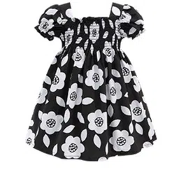 LULU & SKY Floral Print Puff Sleeve Fit & Flare Dress image 3
