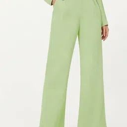 kotty bizwear KOTTY Basics Women Relaxed Straight Leg Straight Fit High-Rise Trousers-picture-15