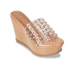 Catwalk Embellished Open Toe Platform Heels-picture-20