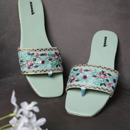 Anouk Women Embellished Open Toe Flats-picture-10