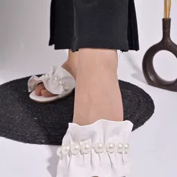 Shoetopia Embellished Open Toe Flats-picture-21