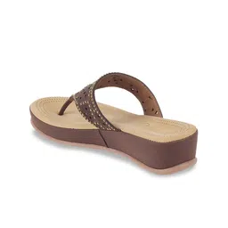 Catwalk Textured Open Toe Flats image 2