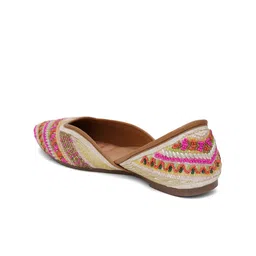 FABBHUE Embellished Square Toe Ethnic Mojaris image 3