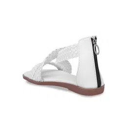 Shoetopia Girls Textured Open Toe Flats image 2