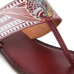 Metro Printed Leather One Toe Flats image 2