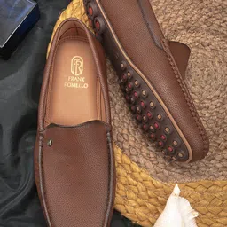 FRANKROMELLO Men Textured Lightweight Slip-On Loafers-picture-13