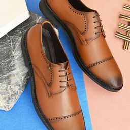 INVICTUS Men Textured Formal Derbys-picture-1