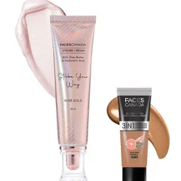 FACES CANADA Rose Glow Kit - Strobe Cream 30 ml & All Day Hydra Matte Foundation 15 ml-picture-18