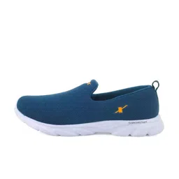 Sparx Men Teal Woven Design Slip-On Sneakers image 2