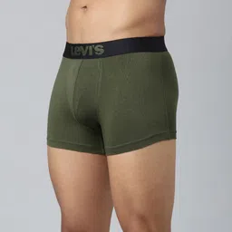 Levis XYXX  Men Breathability Solid Short Length Trunks STYLE#032A Riffle Green image 3
