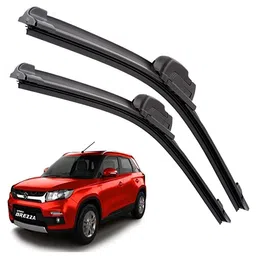 generic Auto Royal Windshield Car Wiper Blades Compatibility with Maruti Suzuki Vitara Brezza (Model : 2016-Till Date) - Set of 2Pc (D-24,P-17) image 1