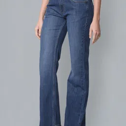 Flying Machine Women Bootcut High-Rise Clean Look Light Fade Stretchable Jeans image 2