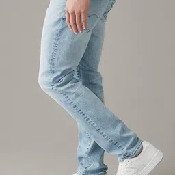 AMERICAN EAGLE OUTFITTERS Men Slim Fit Mid-Rise Heavy Fade Clean Look Stretchable Jeans image 2