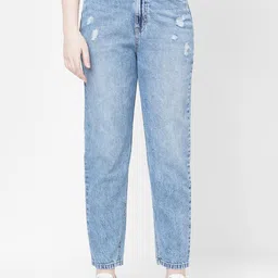 Kraus Jeans Women High-Rise Low Distress Pure Cotton Jeans-image-79