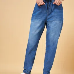 YU by Pantaloons Women Relaxed Fit Heavy Fade Jeans-picture-29