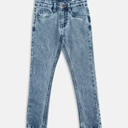 Pantaloons Junior Boys Regular Fit Heavy Fade Cotton Jeans-picture-41
