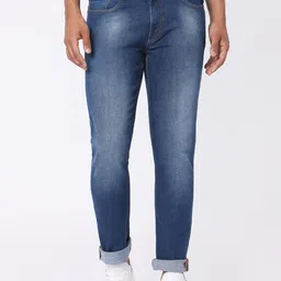 MERCHANT MARINE Men Blue Slim Fit Heavy Fade Jeans-image-18