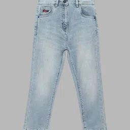 Blue Giraffe Girls Blue Heavy Fade Jeans image 1